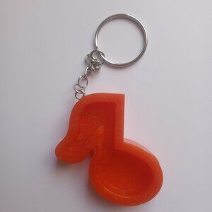 Music note keychain